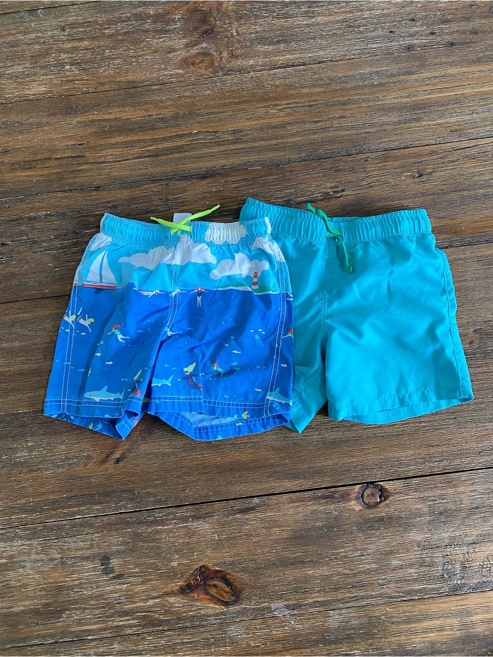 Mini Boden and Primary swim trunk bundle